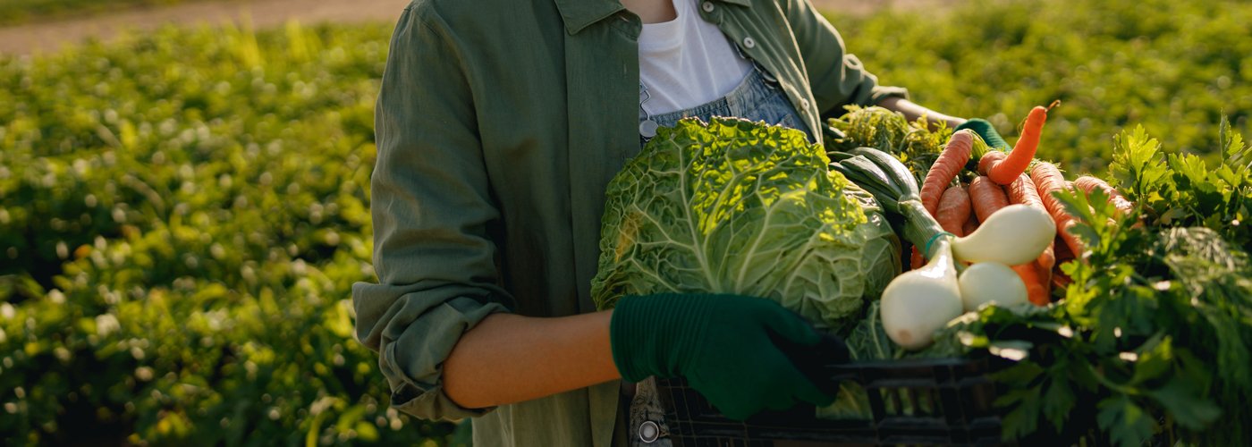 Why is it important to spend money locally Farmer with crops